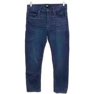 Paige Lennox Slim Fit Whiskered Low Rise Jeans Mens 31 Mack Norm Casual Classic